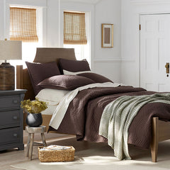 Voile Sham - Dark Brown, King