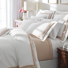 Double Border Premium Smooth Supima® Cotton Wrinkle-Free Sateen Sham - Rose, King
