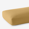 Classic Ultra-Cozy Cotton Velvet Flannel Fitted Bed Sheet - Amber, Queen