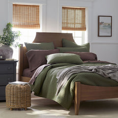 Voile Sham - Dark Olive, King