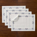 Floral Placemats, Set of 4 - Floral Border