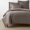 Classic Smooth Wrinkle-Free Sateen Bed Duvet Cover - Cinder, Full/Queen