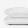 Embroidered Scallop Classic Smooth Sateen Solid Pillowcase Set - Blush, King