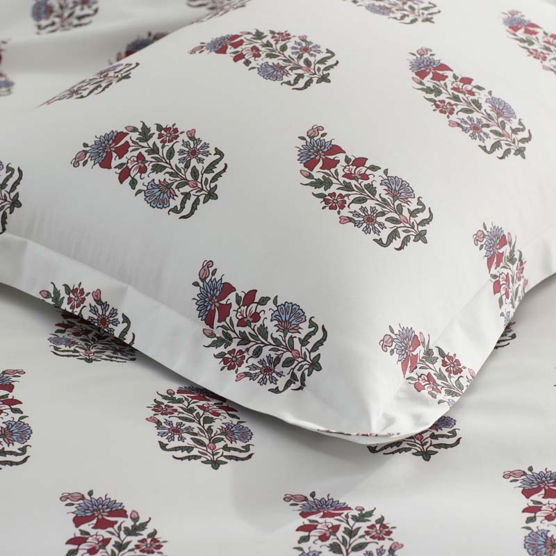 Aadrika Reversible Premium Smooth Sateen Duvet Cover - Burgundy, King/Cal. King