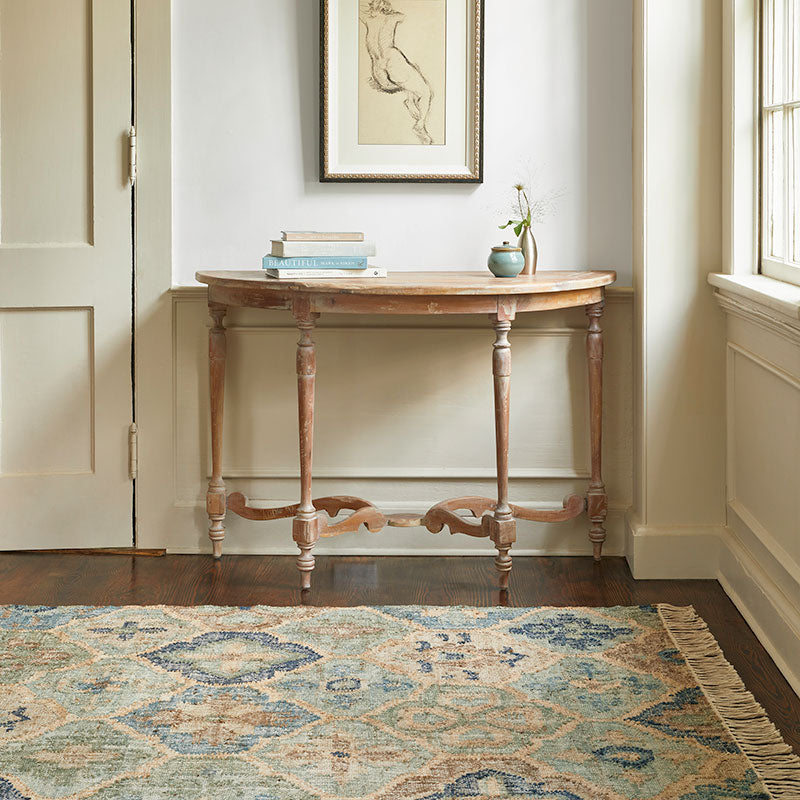 Pali Handwoven Jute Rug - Blue, 3' x 5'