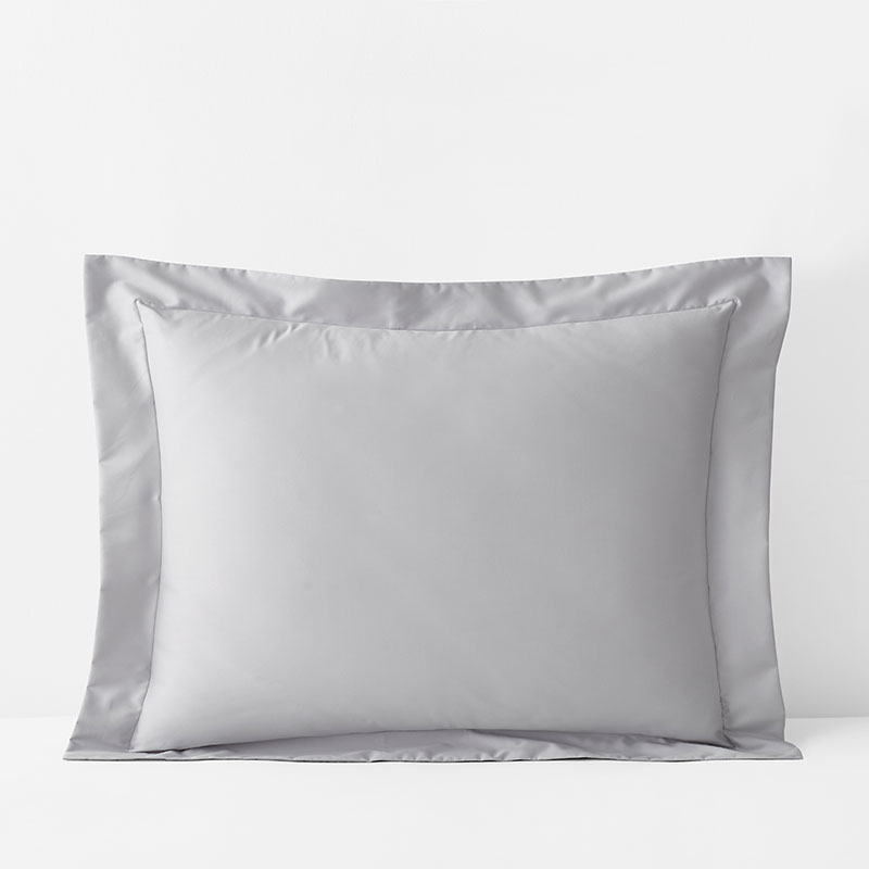 Classic Smooth Wrinkle-Free Sateen Sham - Gray Mist, Standard