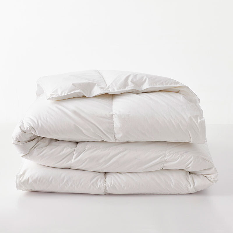 Premium Organic Cotton, Down Medium Warmth Comforter - White, Full/Queen
