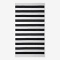Classic Cabana Stripe Beach Towel - Black