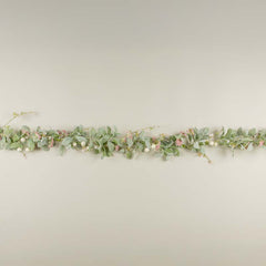Pink Berries & Lamb’s Ear Garland