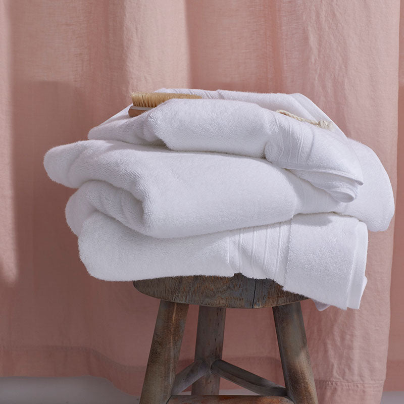 Mirage Aegean Cotton Hand Towel - White