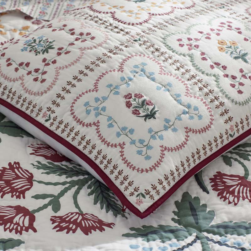 Lottie Quilt - Ivory, Full/Queen
