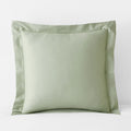 Classic Smooth Sateen Solid Sham - Light Sage, Euro