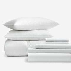 8-Piece Percale & LoftAIRE™ Down Alternative Bedding Bundle