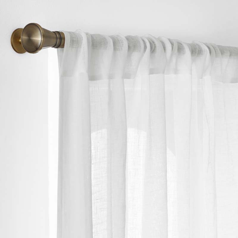 Sheer Window Curtain - White, 108 in.