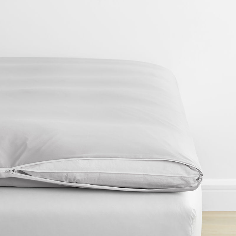 Classic Smooth Wrinkle-Free Sateen Mattress Topper Cover - Gray Mist, Twin XL