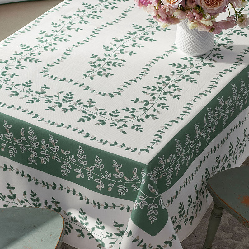 Climbing Vines Tablecloth - Green, 70 in. x 108 in.