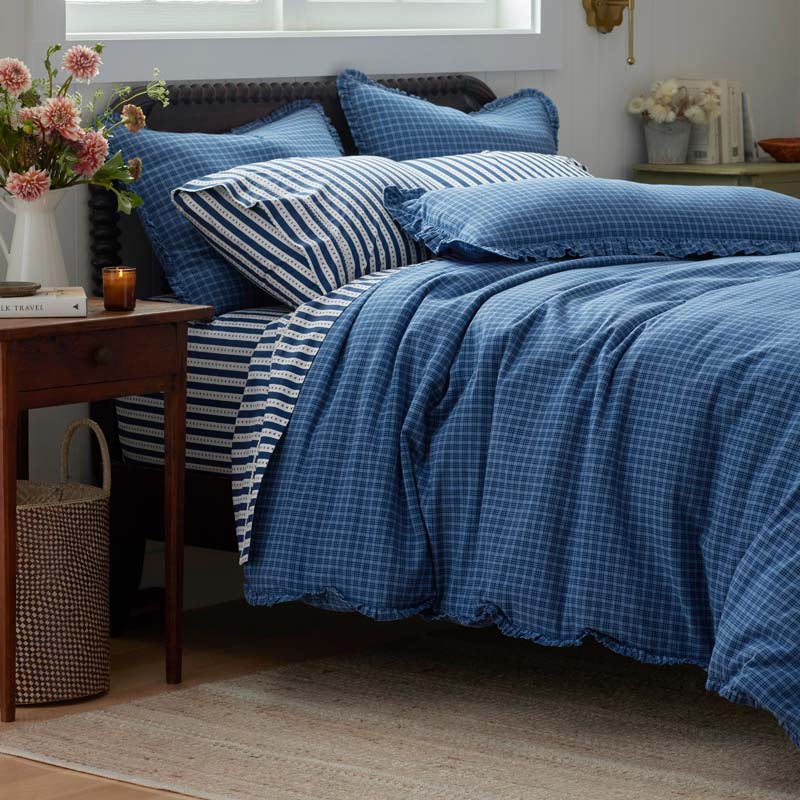 Classic Plaids Yarn-Dyed Cotton Duvet Cover - Katherine Plaid, Twin/Twin XL
