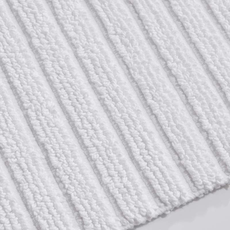 Textured Handwoven Cotton Bath Rug - Stripe, 17 in. x 24 in.