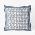 Jiya Reversible Quilted Sham - Blue, Euro