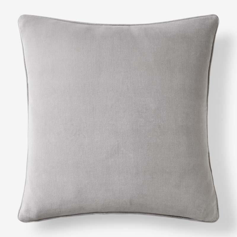 Velvet Decorative Square Pillow Cover - Gray,  24 in. x 24 in.