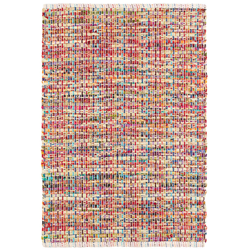 Vista Chindhi Handwoven Cotton Rug - Multi, 2' 6" x 8' Runner
