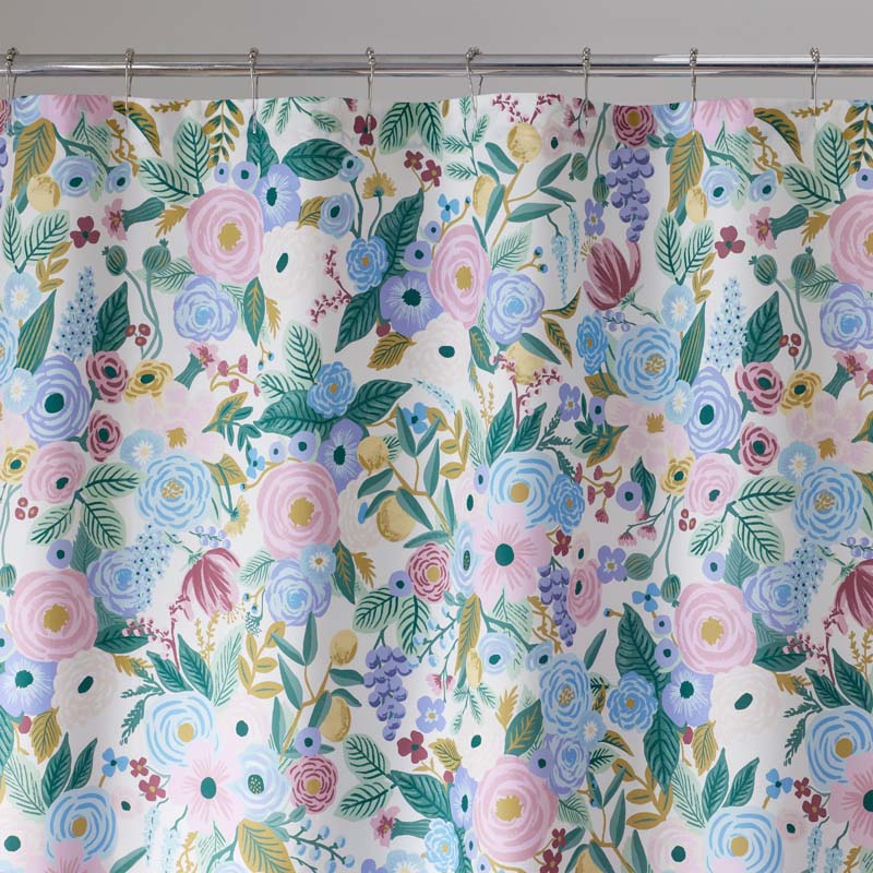Garden Party Classic Cool Cotton Percale Shower Curtain - Lilac