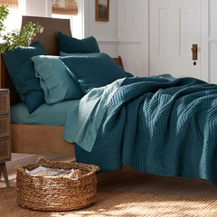 Voile Sham - Teal, King