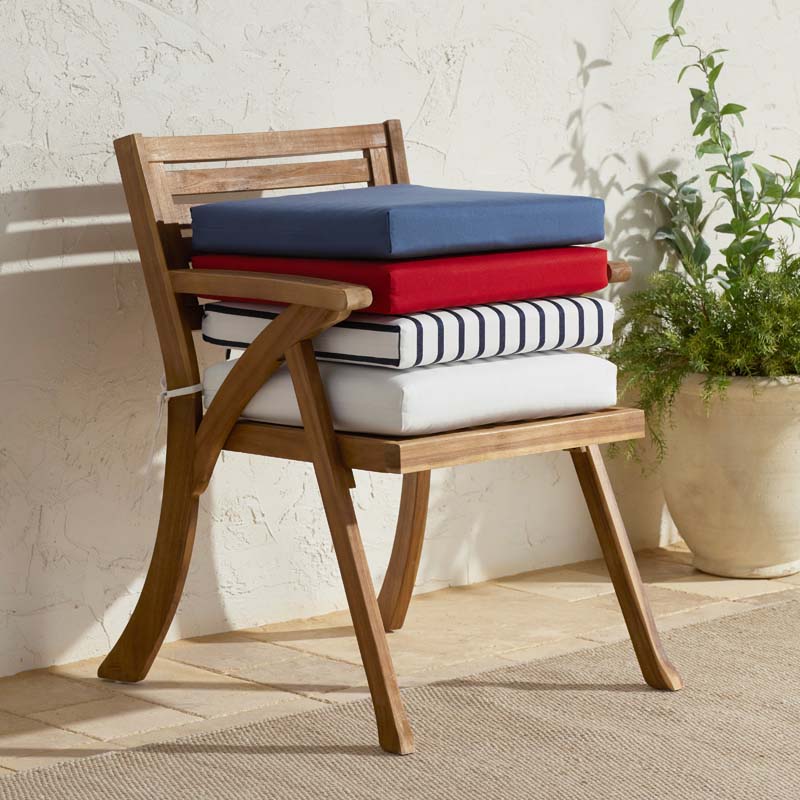 Replacement Knife Edge Chair Cushion - Lido Stripe, 20 in. x 20 in.