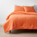 T-Shirt Soft Jersey Knit Comforter Set - Orange, Twin/Twin XL