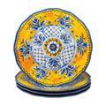 Benidorm Dinner Plates, Set of 4 - Yellow