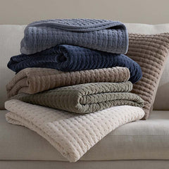 Tufted Stitch Velvet Decorative Square Pillow Cover - Taupe, 20 in. x 20 in.