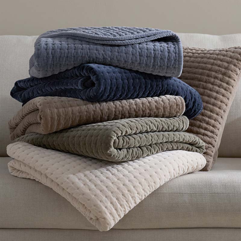 Tufted Stitch Velvet Decorative Square Pillow Cover - Sand, 20 in. x 20 in.