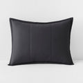 Quilted Sham - Charcoal Gray, Standard