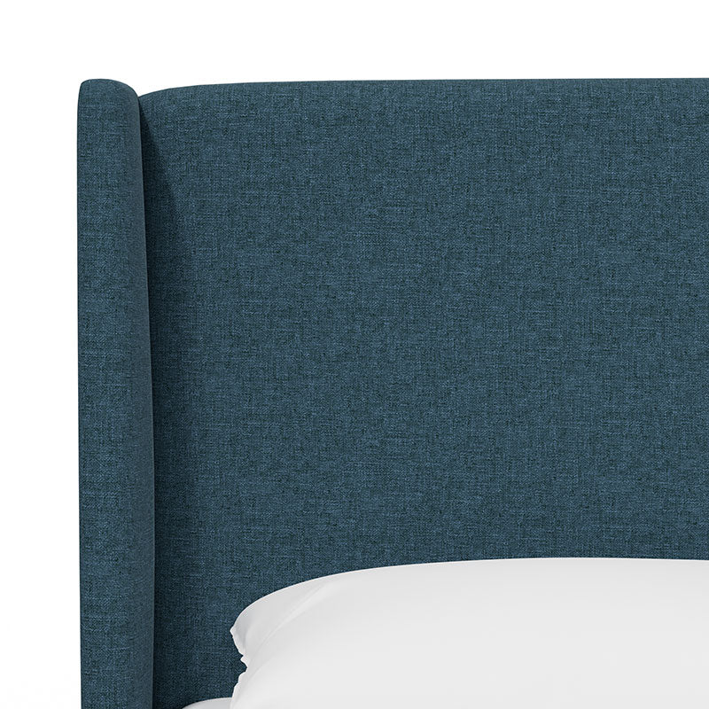 Gramercy Textured Linen Headboard - Navy, Full