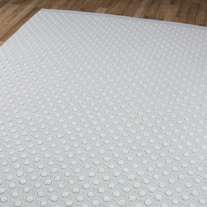 Dot Handwoven Wool Rug - Blue, 7' 6" x 9' 6"
