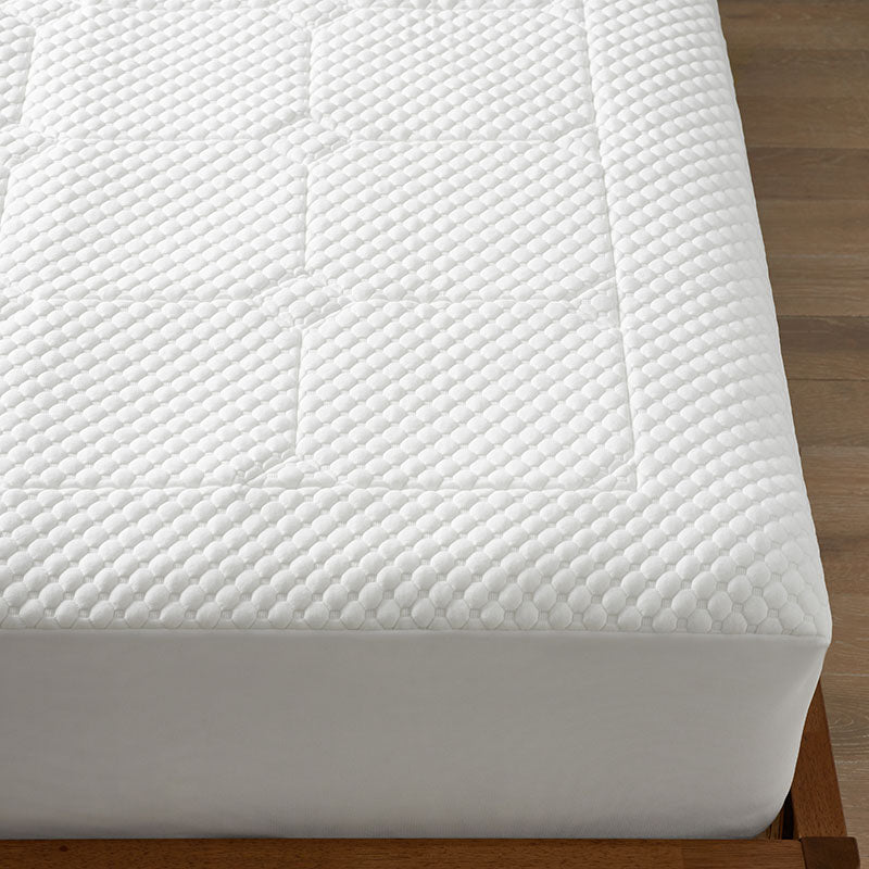 Comfort Cushion Quilted Memory Foam Mattress Pad - White, Twin