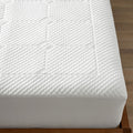 Comfort Cushion Quilted Memory Foam Mattress Pad - White, Twin XL