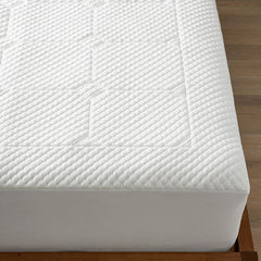 Comfort Cushion Quilted Memory Foam Mattress Pad - White, Full
