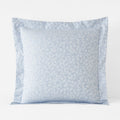 Jacquard Leaf Yarn-Dyed Premium Smooth Supima® Cotton Wrinkle-Free Sateen Sham - Blue Shadow, Euro
