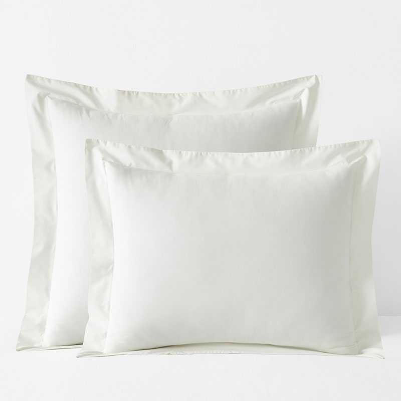 Premium Cool Supima® Cotton Percale Sham - Cream, Standard