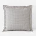 Classic Stripes and Plaids Cool Yarn-Dyed Cotton Percale Sham - Mini Check Multi, Euro