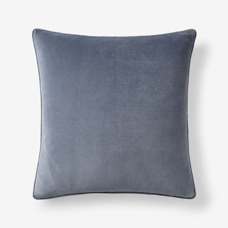 Velvet Decorative Square Pillow Cover - Light Blue, 20 in. x 20 in.