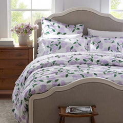 Hydrangea Classic Cool Cotton Percale Comforter - Lilac, Full/Queen