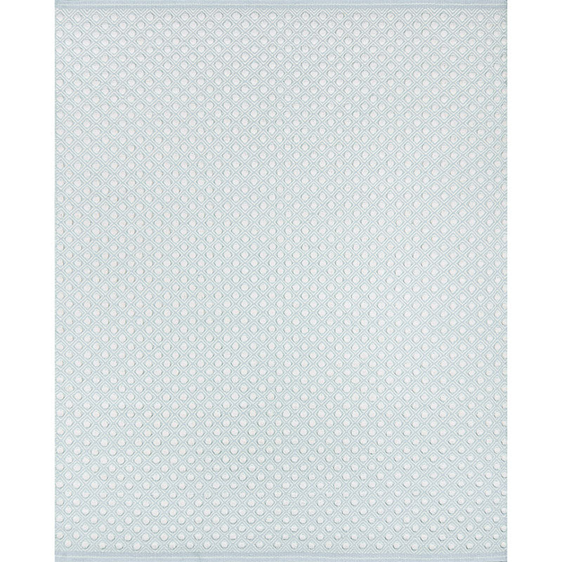 Dot Handwoven Wool Rug - Blue, 7' 6" x 9' 6"