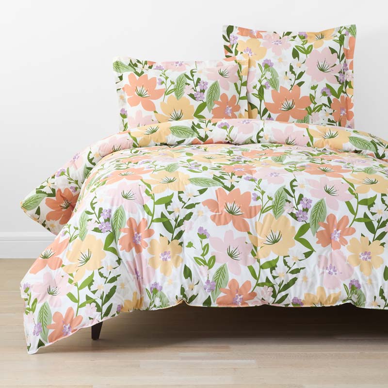Whimsy Garden Classic Cool Cotton Percale Comforter - Multi, Twin/Twin XL
