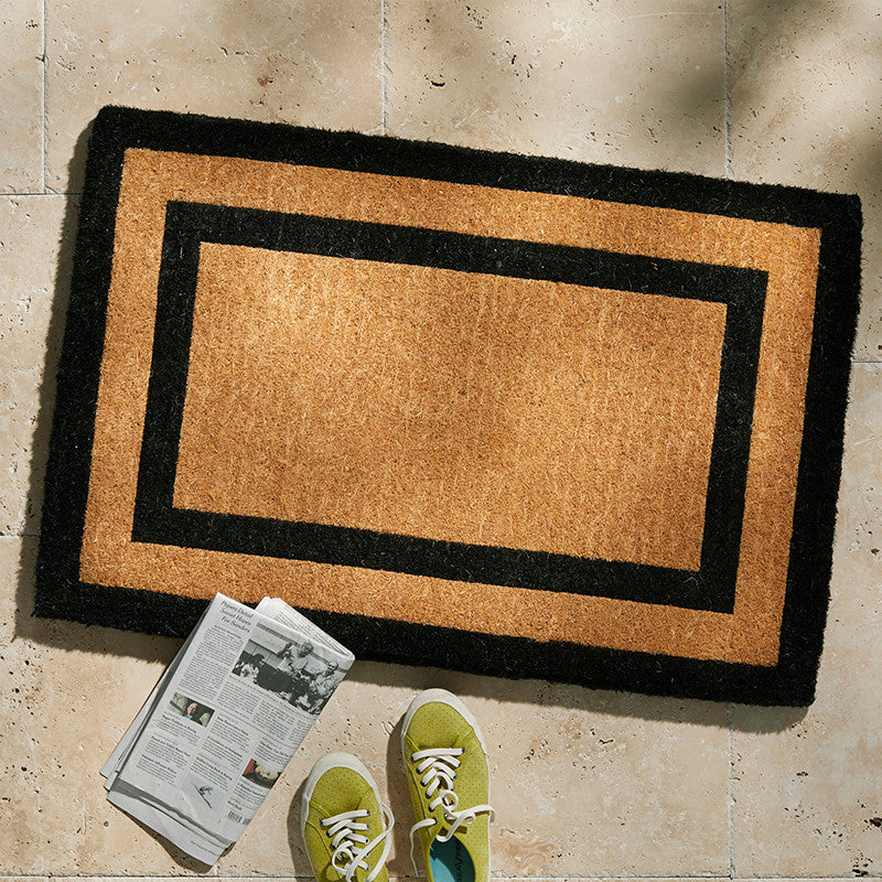 Border Coir Doormat - Black, 24 in. x 36 in.