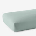Premium Smooth Supima® Cotton Wrinkle-Free Sateen Fitted Bed Sheet - Sea Mist, Deep Pocket Queen