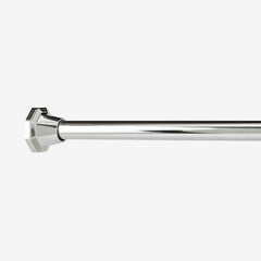 Santa Maria Decorative Metal Adjustable Shower Rod - Chrome