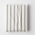 Tailored Stripes and Plaids Classic Cool Cotton Percale Fitted Bed Sheet - Narrow Stripe Navy, Twin XL