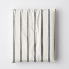 Tailored Stripes and Plaids Classic Cool Cotton Percale Fitted Bed Sheet - Narrow Stripe Navy, King